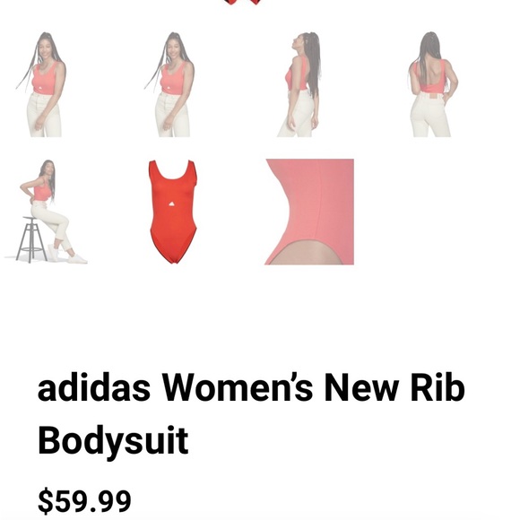 Adidas Women’s New Rib Bodysuit - Picture 10 of 10